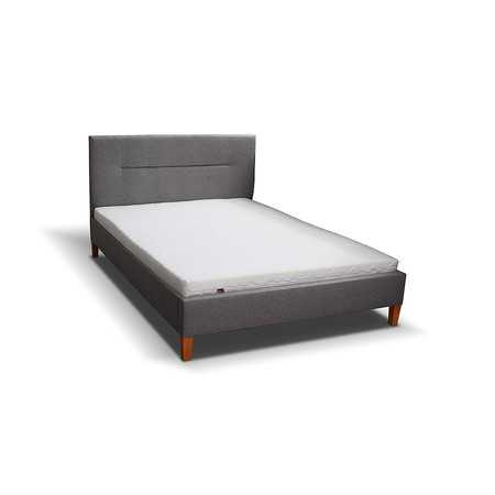 Kárpitozott ágy KAROLÍNA szürke 90x200 cm méretben TT-FURNITURE