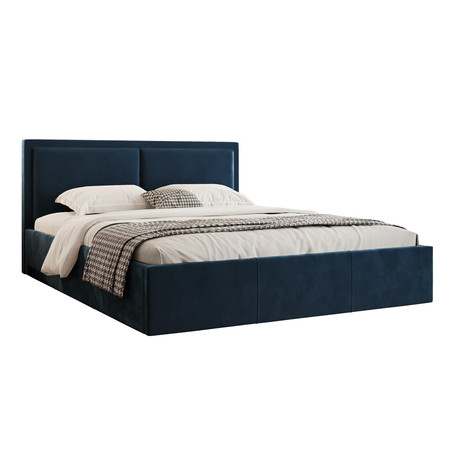 Čalouněná postel Soave II rozměr 160x200 cm Modrá TT-FURNITURE