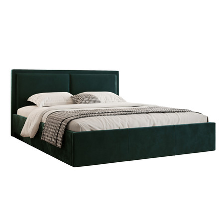 Čalouněná postel Soave II rozměr 160x200 cm Zelená TT-FURNITURE