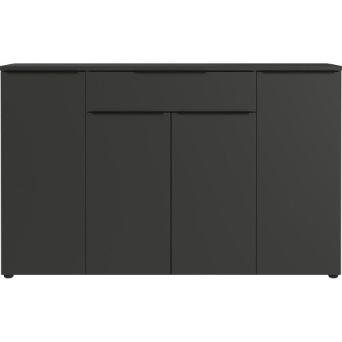 Antracitszürke alacsony komód 161x101 cm Mailand – Germania
