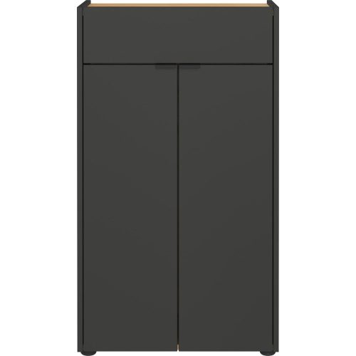 Antracitszürke magas fürdőszoba szekrény 60x98 cm Forano – Germania