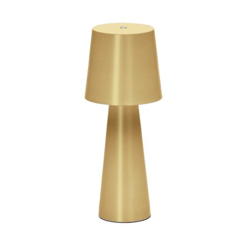 Aranyszínű LED dimmelhető asztali lámpa fém búrával (magasság 25 cm) Arenys – Kave Home