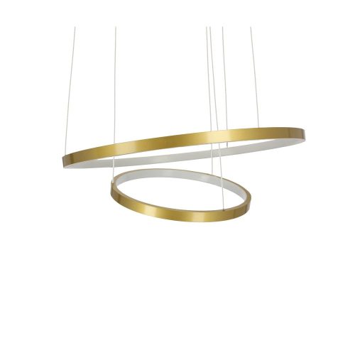 Aranyszínű LED függőlámpa ø 50 cm Lune – Candellux Lighting