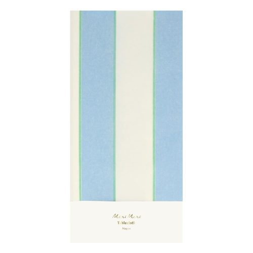 Asztalterítő 137x259 cm Pale Blue Stripe – Meri Meri