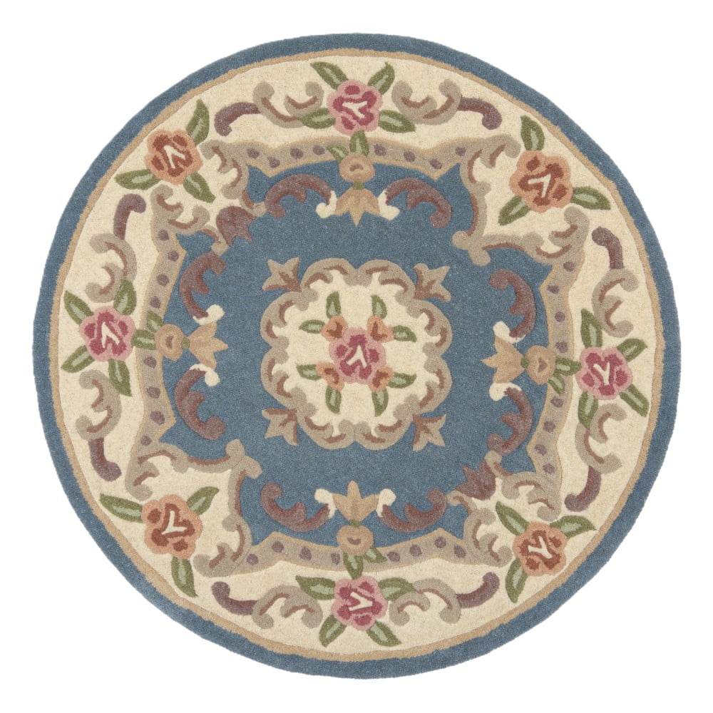Aubusson kék gyapjú szőnyeg
