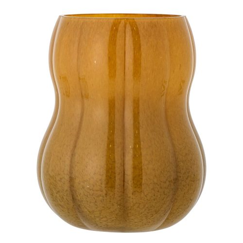 Barna üveg kézzel készített váza (magasság 20 cm) Pumpkin – Bloomingville