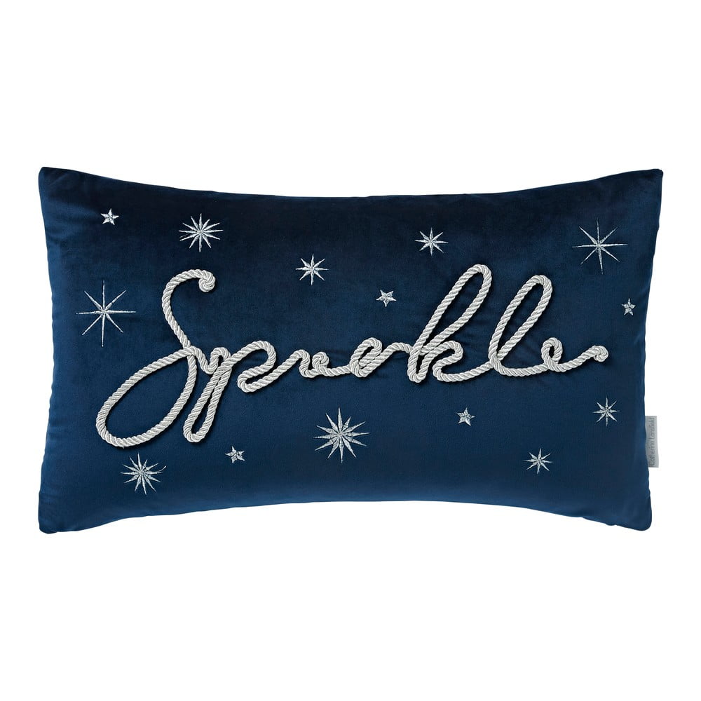 Bársony díszpárna karácsonyi mintával 30x50 cm Sparkle – Catherine Lansfield