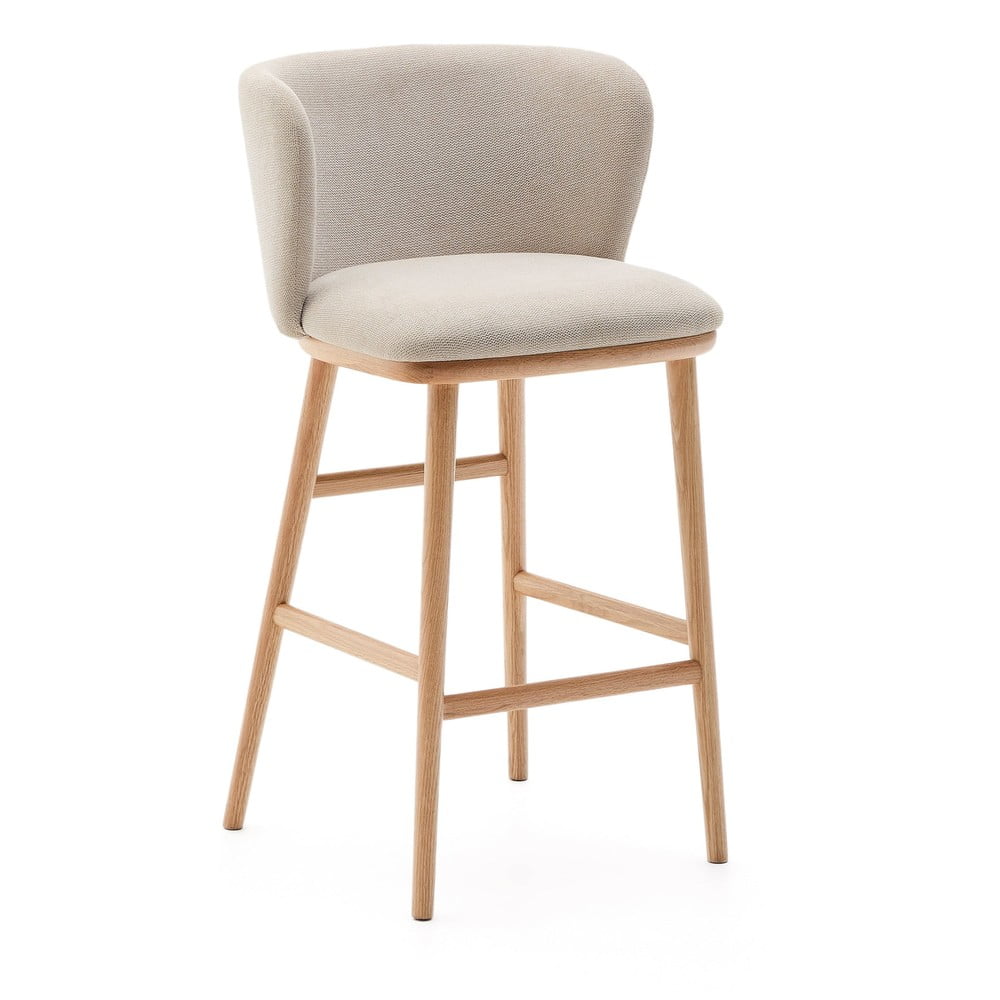 Bézs bárszék (ülésmagasság 65 cm) Ciselia – Kave Home