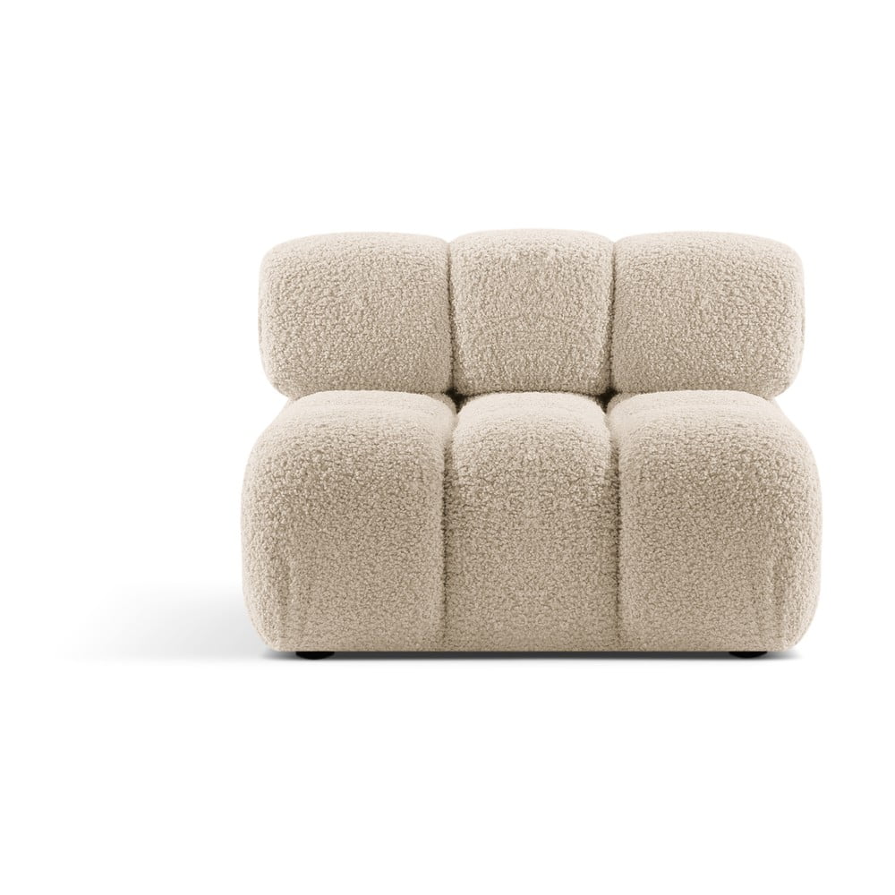 Bézs buklé kanapé modul (középső rész) Bellis – Micadoni Home