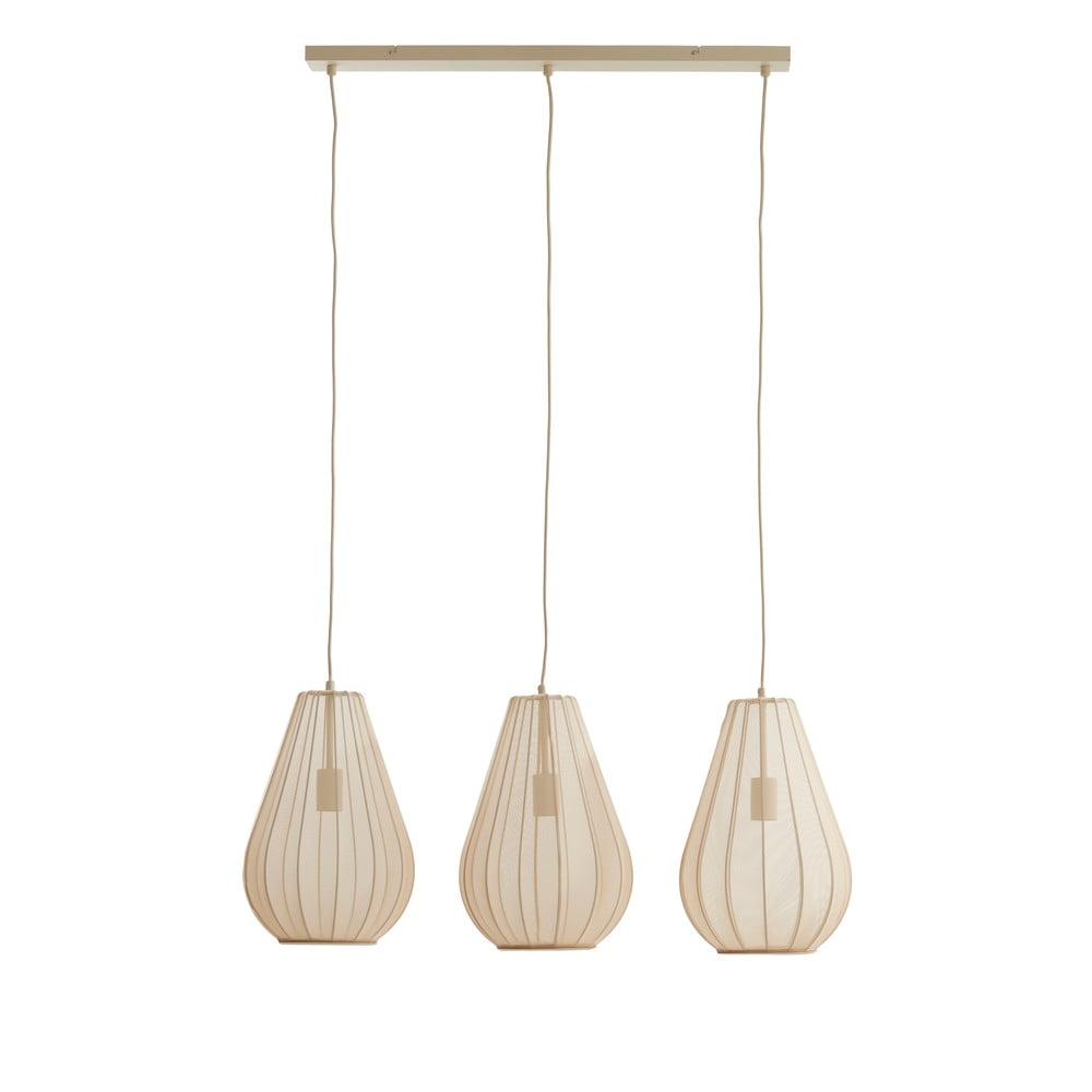 Bézs függőlámpa üveg búrával Itela – Light & Living