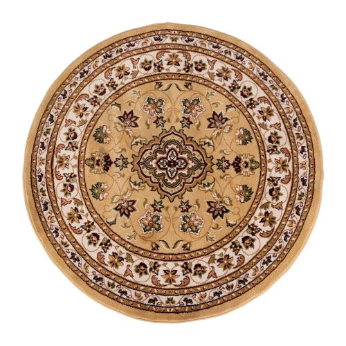 Bézs kerek szőnyeg ø 133 cm Sherbone – Flair Rugs