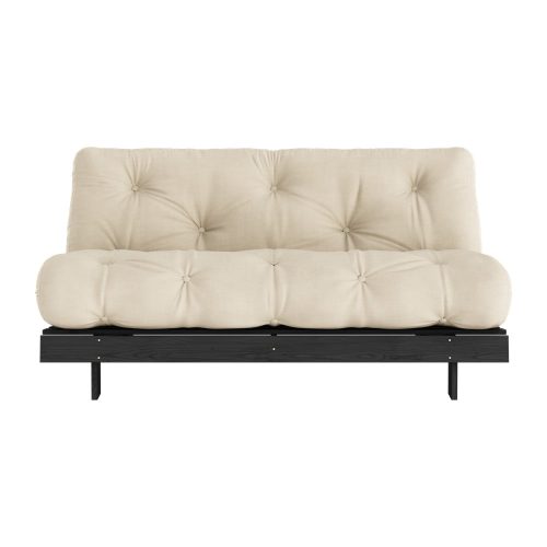 Bézs kinyitható kanapé 160 cm Roots Black Night – Karup Design