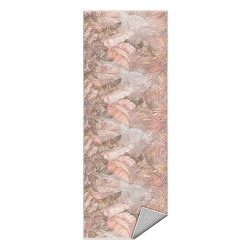 Bézs mosható futószőnyeg 80x200 cm Dusty Leaves – Mila Home