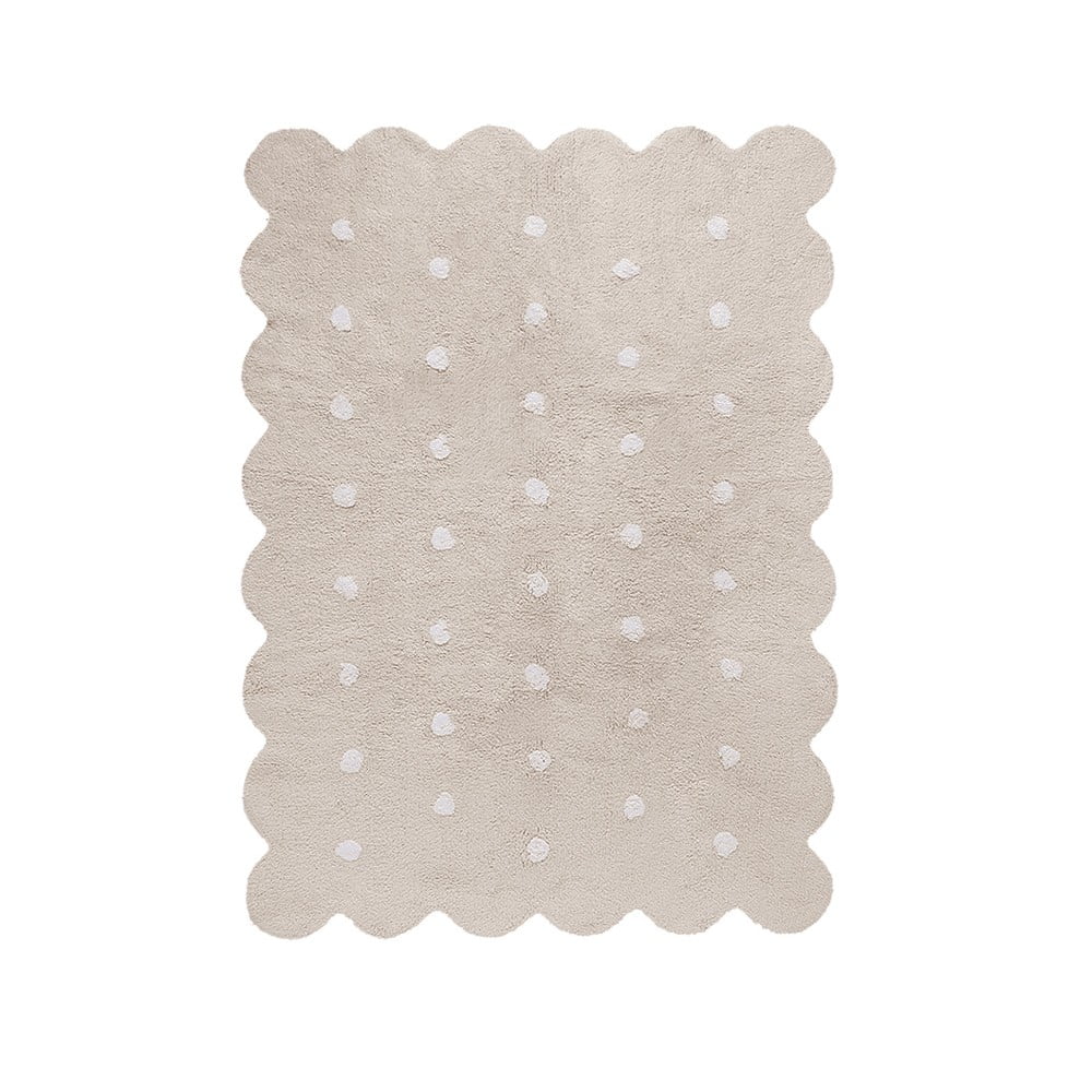 Bézs mosható kézi szövésű pamut gyerek szőnyeg 120x160 cm Biscuit Beige – Lorena Canals