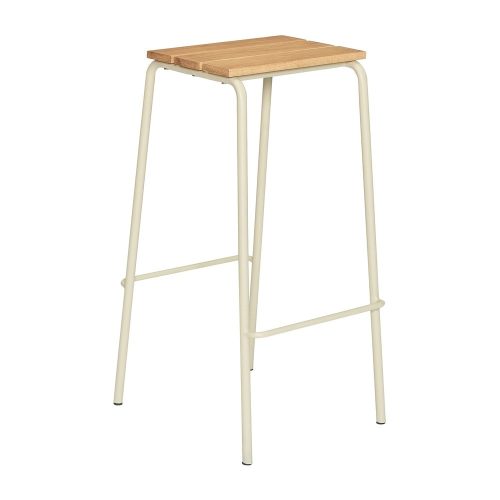Bézs-natúr színű bárszék szett 2 db-os (ülésmagasság 76 cm) Stilt – Hübsch