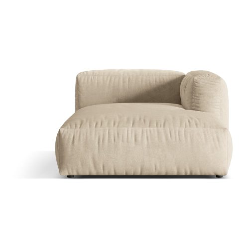 Bézses krémszínű buklé kanapé modul (jobb oldali) Martina – Micadoni Home