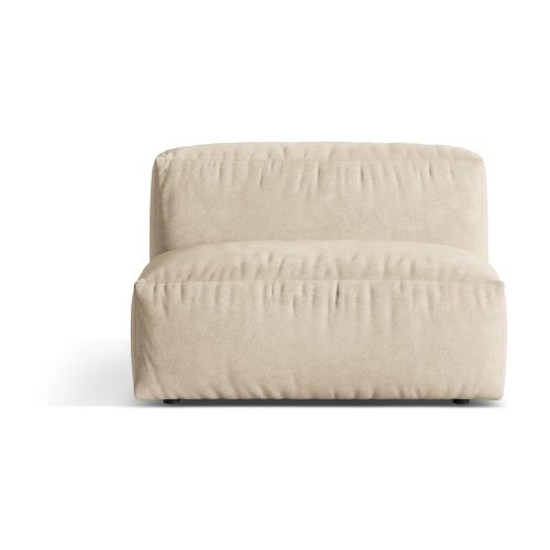 Bézses krémszínű buklé kanapé modul (középső rész) Martina – Micadoni Home