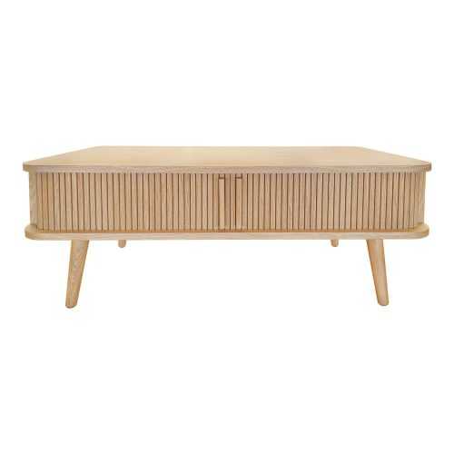 Dohányzóasztal tölgyfa dekorral 58x107.5 cm Rove – Woodman