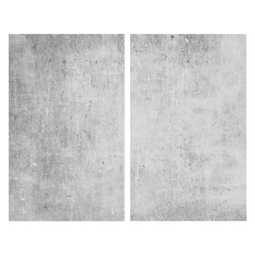 Edzett üveg tűzhely fedőlap szett 2 db-os 52x30 cm Concrete – Allstar