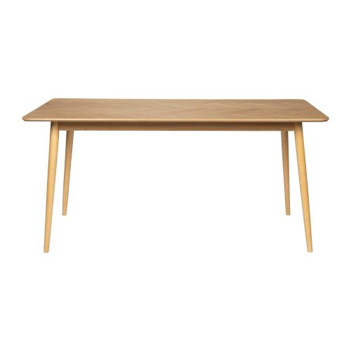 Étkezőasztal tölgyfa dekorral 90x180 cm Fabio – White Label