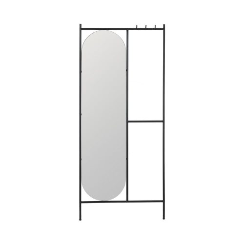 Fali tükör fogassal 70x160