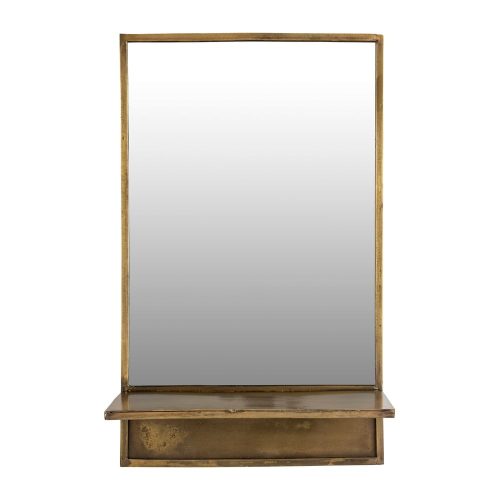 Fali tükör polccal 37x61 cm Feyza – White Label