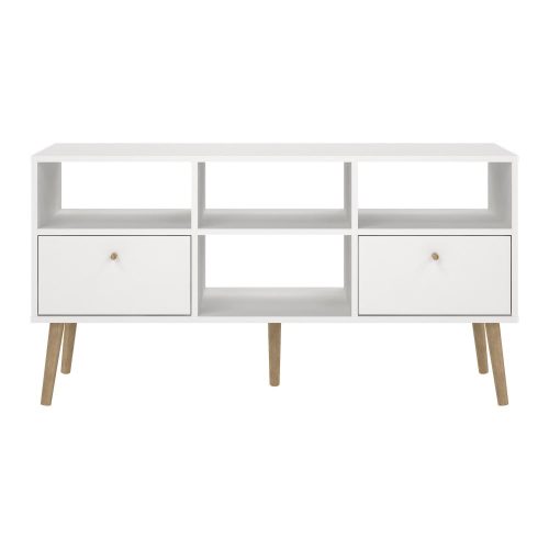 Fehér TV-állvány 117x61 cm Bodo – Tvilum