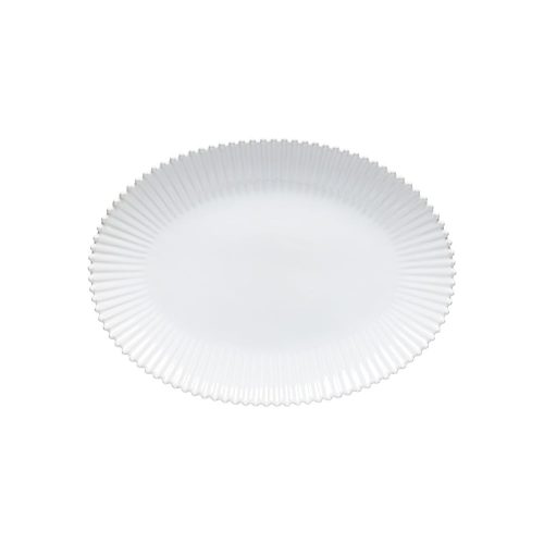 Fehér agyagkerámia szervírozó tányér 37x51 cm Pearl – Costa Nova