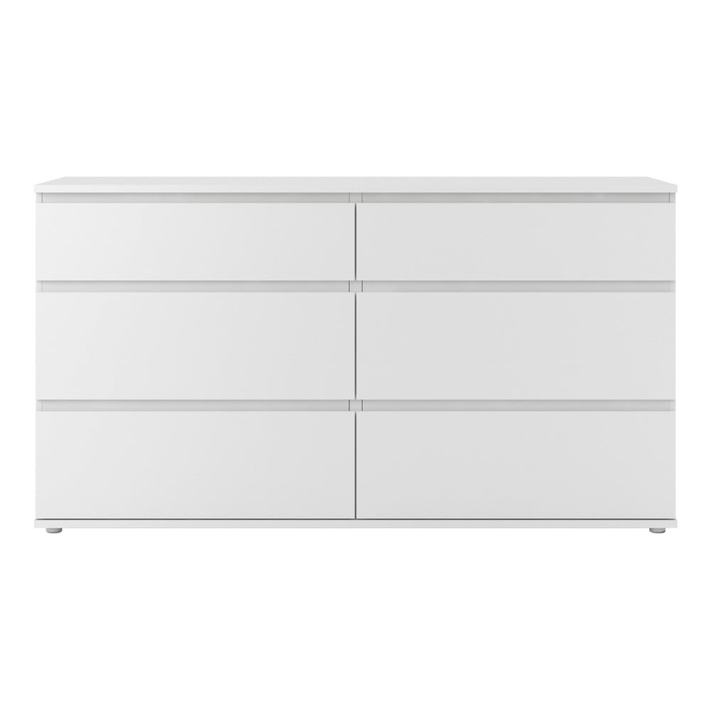 Fehér alacsony komód 153x84 cm Nova – Tvilum
