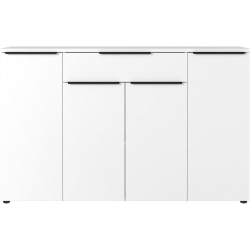 Fehér alacsony komód 161x101 cm Mailand – Germania