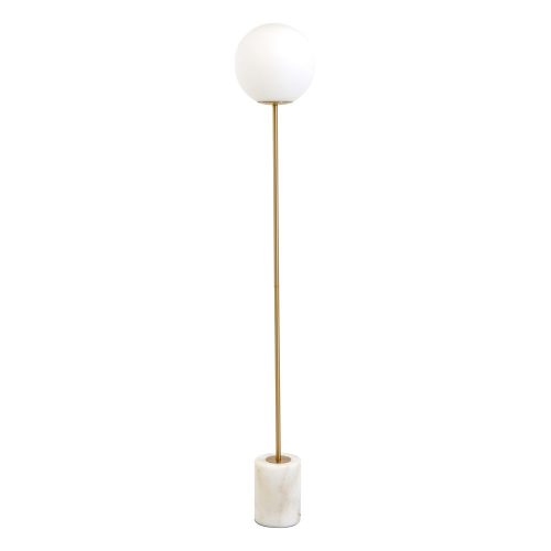Fehér-aranyszínű állólámpa (magasság 156 cm) Medina – Light & Living