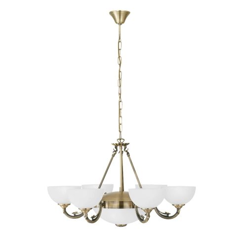 Fehér-aranyszínű függőlámpa üveg búrával ø 74 cm SAVOY – EGLO