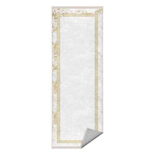 Fehér-aranyszínű futószőnyeg 80x200 cm – Mila Home