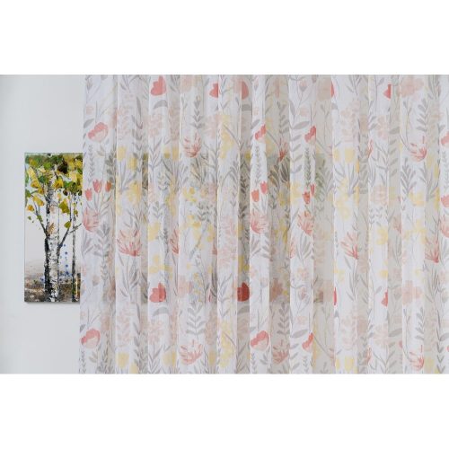 Fehér átlátszó függöny 500x260 cm Corsa – Mendola Fabrics