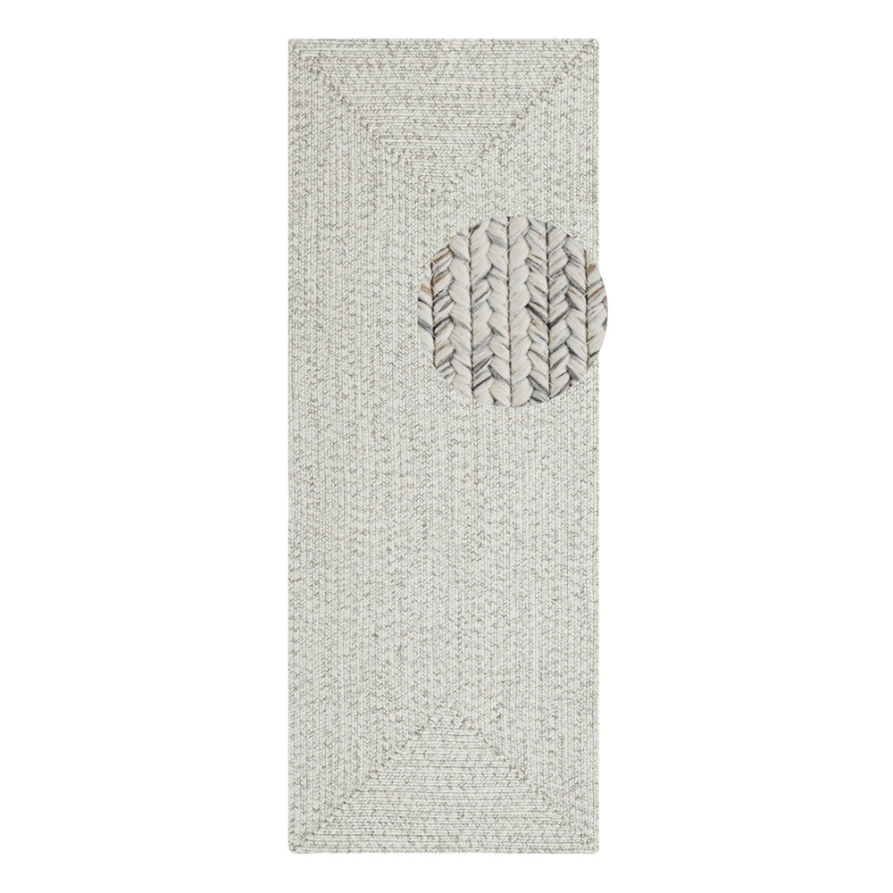 Fehér-bézs kültéri futószőnyeg 200x80 cm - NORTHRUGS