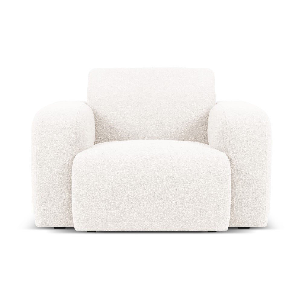 Fehér buklé fotel Molino – Micadoni Home