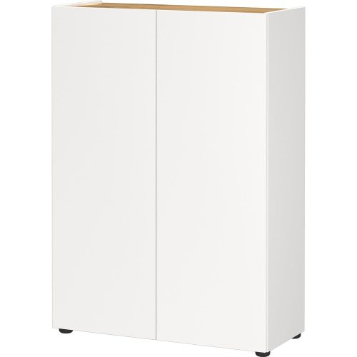 Fehér cipőtartó tölgyfa dekorral 74x105x33 cm Alviano – Germania