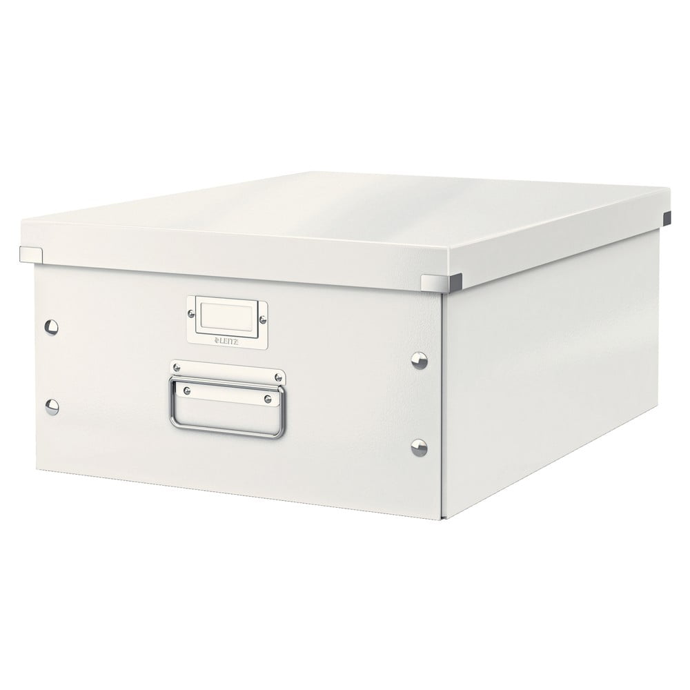 Fehér fedeles karton tárolódoboz 37x48x20 cm Click&Store – Leitz