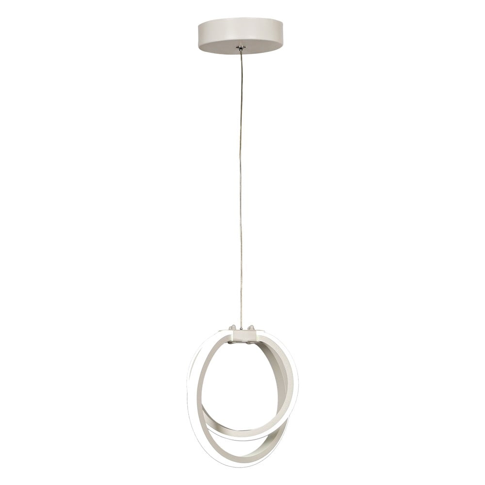 Fehér fém LED függőlámpa ø 25 cm Sezen – Squid Lighting