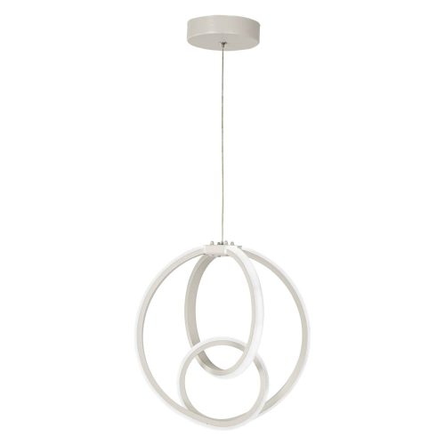 Fehér fém LED függőlámpa ø 28