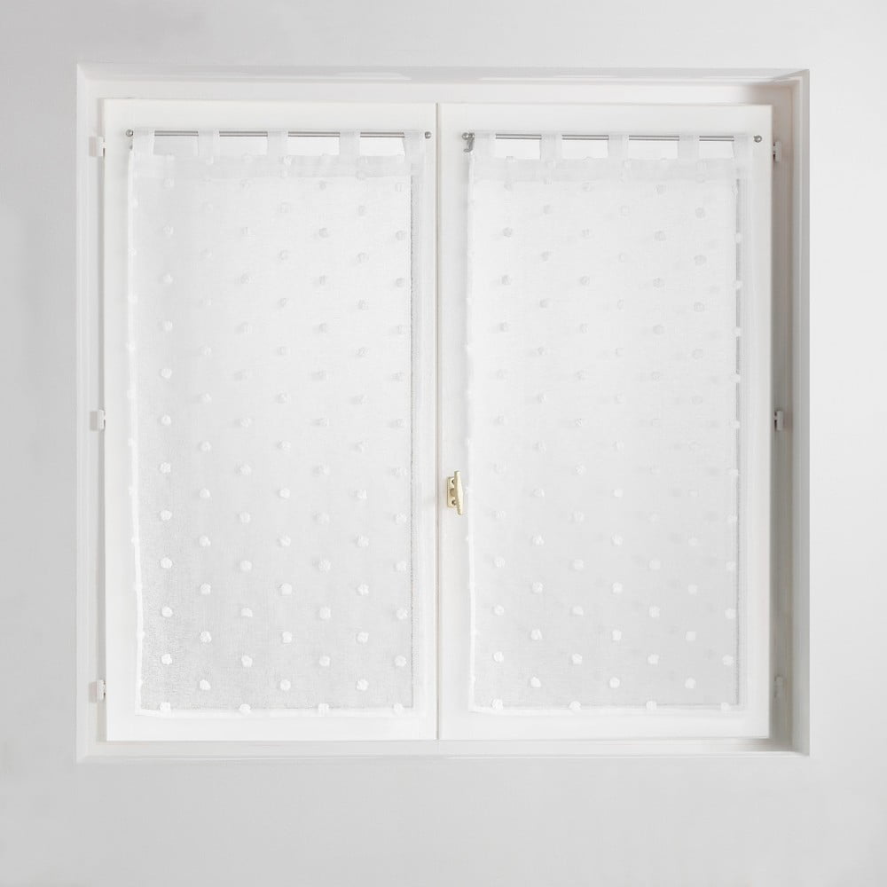 Fehér fényáteresztő függöny 60x160 cm Pompinou – douceur d'intérieur