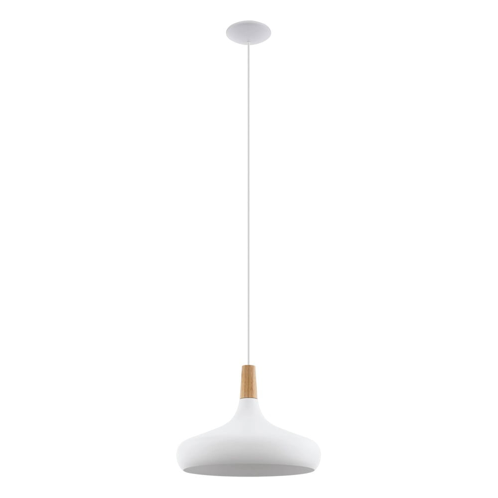 Fehér függőlámpa fém búrával ø 40 cm SABINAR – EGLO