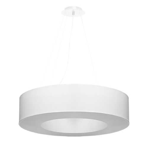 Fehér függőlámpa textil búrával ø 70 cm Galata – Nice Lamps