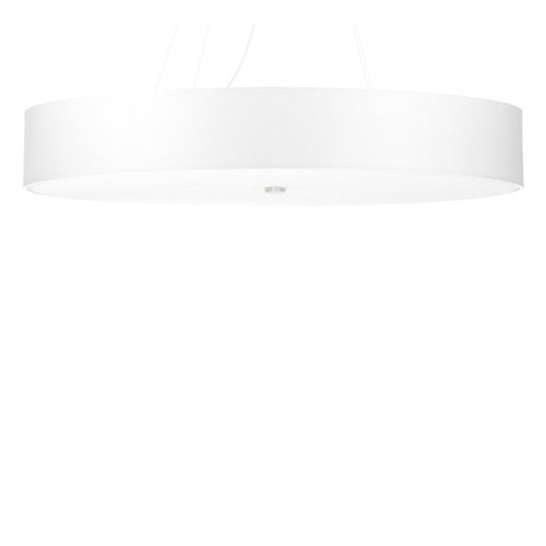 Fehér függőlámpa textil búrával ø 90 cm Herra – Nice Lamps