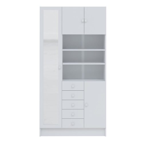 Fehér fürdőszoba szekrény 90x182 cm Combi – TemaHome