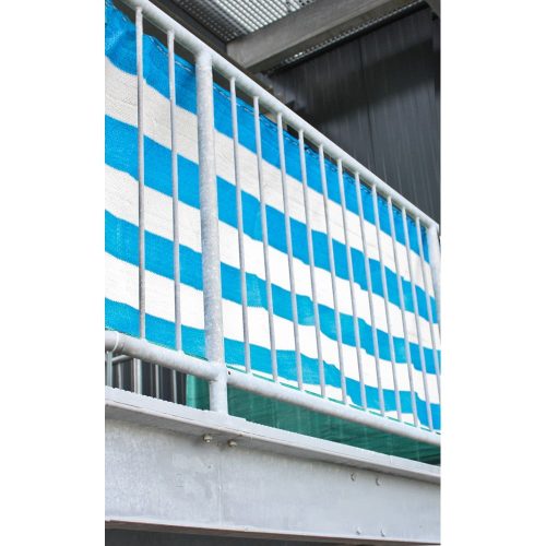 Fehér-kék műanyag belátásgátló erkélyre 500x90 cm – Garden Pleasure