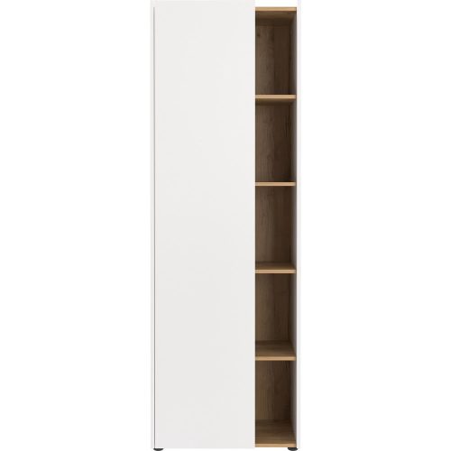 Fehér könyvespolc 62x188 cm Hasselt – Germania