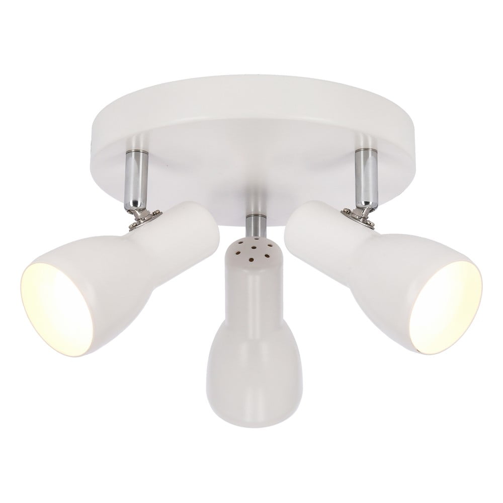 Fehér mennyezeti lámpa fém búrával 29x29 cm Picardo – Candellux Lighting