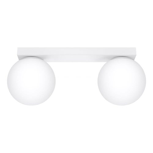 Fehér mennyezeti lámpa üveg búrával ø 12 cm Umerta – Nice Lamps
