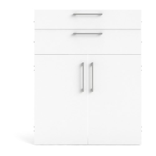 Fehér moduláris polcrendszer elem 84x105 cm Prima – Tvilum